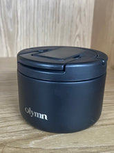 Load image into Gallery viewer, Olymn 14oz Vacuum Insulated Food Jar with Spoon Buckle Lid, Kids Soup Thermo for Hot Food Wide Mouth Leakproof Stainless Steel Lunch Container - Black
