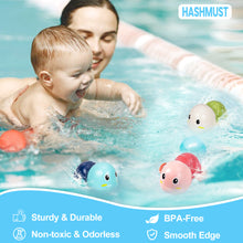 Load image into Gallery viewer, HASHMUST Bath Toys 3 Packs, Wind Up Swimming Turtle Toys for Age 1+ Year Old Baby Toddlers, Water Pool Bathtub Kids Toys, Cute Gift for Boys & Girls