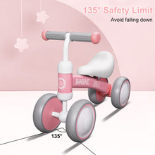 Load image into Gallery viewer, GOBOKLE Baby Balance Bike, 4-Wheel No-Pedal Bicycle for Toddlers 12-36 Months, Boys & Girls First Birthday Gift