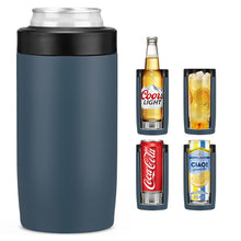 Load image into Gallery viewer, Jslove 4 in 1 Insulated Can Cooler - Universal Size for 12 oz Cans, Slim Cans, and Bottles