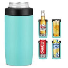 Load image into Gallery viewer, Jslove 4 in 1 Insulated Can Cooler - Universal Size for 12 oz Cans, Slim Cans, and Bottles