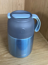 Load image into Gallery viewer, Olymn Soup Thermo for Hot & Cold Food for Adults Kids, 17 oz Vacuum Insulated Steel Lunch Container Bento Box with Spoon, Leakproof Thermal Food Jar for School Office Travel - Blue