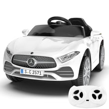 Load image into Gallery viewer, GOBOKLE 12V Kids Ride-On Car, Battery Powered Electric Vehicle, 2.4G Parent Remote Control, Double Door Design, Safety Belt & LED Lights