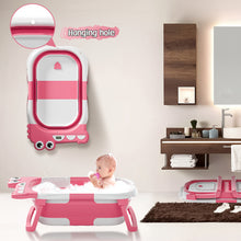 Load image into Gallery viewer, Collapsible Baby Bathtub for Newborn with Thermometer