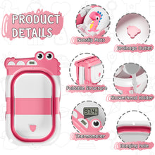 Load image into Gallery viewer, Collapsible Baby Bathtub for Newborn with Thermometer