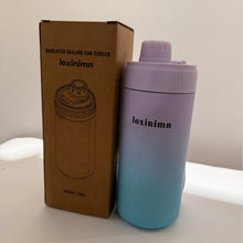 Load image into Gallery viewer, Loxinimn Universal Can Cooler with Lid Fits All 12oz Cans& Bottles, 100% Leak-Proof Water Bottle, 4-in-1 Insulated Can Cooler for Beer, Soda & Energy Drinks, Dishwasher Safe