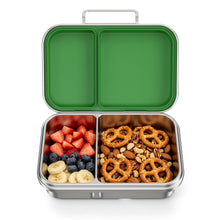 Load image into Gallery viewer, Pawtong Stainless Steel Bento Box for Kids, 2-Compartment Food-Grade Metal Lunch Box with Leak-Resistant Silicone Lid, Bpa-Free