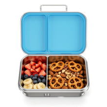 Load image into Gallery viewer, Pawtong Stainless Steel Bento Box for Kids, 2-Compartment Food-Grade Metal Lunch Box with Leak-Resistant Silicone Lid, Bpa-Free