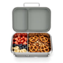 Load image into Gallery viewer, Pawtong Stainless Steel Bento Box for Kids, 2-Compartment Food-Grade Metal Lunch Box with Leak-Resistant Silicone Lid, Bpa-Free