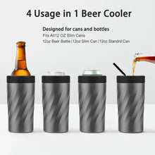 Load image into Gallery viewer, 4 in 1 Insulated Can Cooler, Can Koozie, and Mug