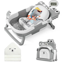 Load image into Gallery viewer, Collapsible Baby Bathtub for Newborn with Thermometer