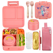 Load image into Gallery viewer, Bento Lunch Box for Kids With 8oz Soup thermo