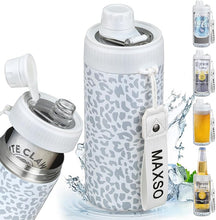 Load image into Gallery viewer, 4-in-1 Insulated Vacuum Stainless Steel Sealed Can Cooler(For 12oz Regular, Slim Skinny Cans & As Thermal Bottle)