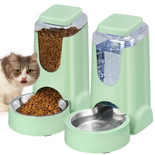 Load image into Gallery viewer, Automatic Cat Feeder and Water Dispenser with Stainless Steel Bowl