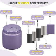 Load image into Gallery viewer, Bosedsang 26oz Soup Thermo for Hot Food Kids with Buckle Lid Insulated Vacuum Food Jar Wide Mouth Leakproof Stainless Steel Lunch Container (Purple)