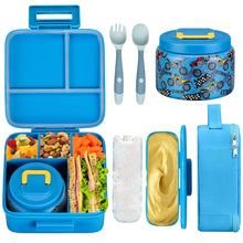 Load image into Gallery viewer, Bento Lunch Box for Kids With 8oz Soup thermo