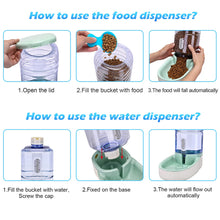 Load image into Gallery viewer, Automatic Dog Cat Feeder and Water Dispenser with Pet Food Bowl