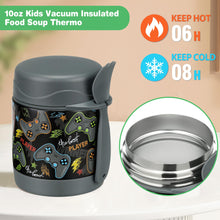 Load image into Gallery viewer, 10oz Kids Insulated Food Jar with Spoon
