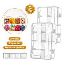 Load image into Gallery viewer, 2 Pack Divided Snack Box