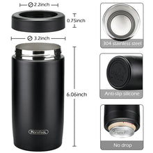 Load image into Gallery viewer, 4-in-1 Skinny Can Cooler Double Wall Stainless Steel Insulated Can Holder