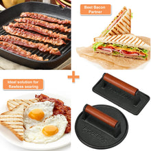 Load image into Gallery viewer, Cast Iron Burger Press & Bacon Press - 2 Pack