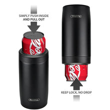 Load image into Gallery viewer, 4-in-1 Skinny Can Cooler Double Wall Stainless Steel Insulated Can Holder