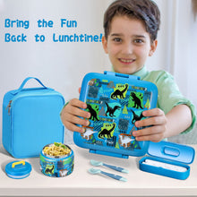 Load image into Gallery viewer, Bento Lunch Box for Kids With 8oz Soup thermo