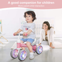 Load image into Gallery viewer, GOBOKLE Baby Balance Bike, 4-Wheel No-Pedal Bicycle for Toddlers 12-36 Months, Boys &amp; Girls First Birthday Gift