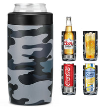 Load image into Gallery viewer, Jslove 4 in 1 Insulated Can Cooler - Universal Size for 12 oz Cans, Slim Cans, and Bottles