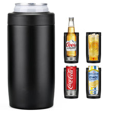 Load image into Gallery viewer, Jslove 4 in 1 Insulated Can Cooler - Universal Size for 12 oz Cans, Slim Cans, and Bottles