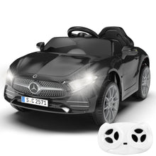 Load image into Gallery viewer, GOBOKLE 12V Kids Ride-On Car, Battery Powered Electric Vehicle, 2.4G Parent Remote Control, Double Door Design, Safety Belt &amp; LED Lights