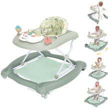 Load image into Gallery viewer, Howeemo 5 ln 1 Foldable Baby Walker, Activity Baby Walker-Baby Bouncer, Rocker, Activity Center,Seat and Push Walker,Detachable Trampoline Mat, Adjustable Speed Rear Wheels and Height,Ages 6-18 Months