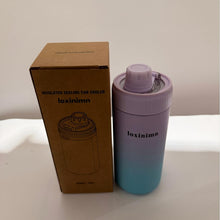 Load image into Gallery viewer, Loxinimn Universal Can Cooler with Lid Fits All 12oz Cans&amp; Bottles, 100% Leak-Proof Water Bottle, 4-in-1 Insulated Can Cooler for Beer, Soda &amp; Energy Drinks, Dishwasher Safe
