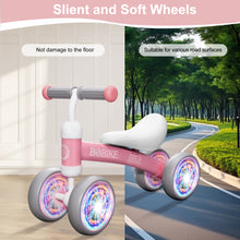 Load image into Gallery viewer, GOBOKLE Baby Balance Bike, 4-Wheel No-Pedal Bicycle for Toddlers 12-36 Months, Boys &amp; Girls First Birthday Gift