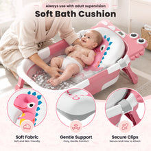 Load image into Gallery viewer, MOREFEEL Collapsible Baby Bathtub with Thermometer,0-36 Months