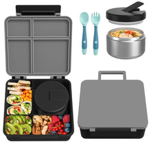 Load image into Gallery viewer, Bento Lunch Box with 8oz Soup Thermo
