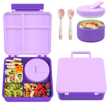 Load image into Gallery viewer, Bento Lunch Box with 8oz Soup Thermo
