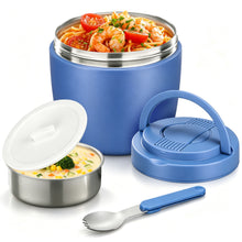 Load image into Gallery viewer, JSLOVE 32 oz Stainless Steel Insulated Food Jar with Spoon, Vacuum Insulated Lunch Container for Hot Soup and Cold Meals, Leakproof Wide Mouth Design
