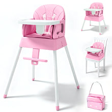 Load image into Gallery viewer, Dageely 5-in-1 Baby High Chair, Portable Foldable High Chair, Convertible Infant Booster Seat and Dining Chair for Babies and Toddlers, 6-36 Months